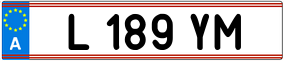 Trailer License Plate